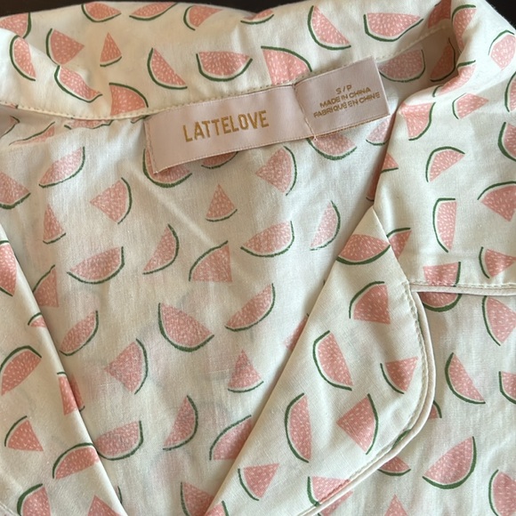 Latte love Woven Pyjama set - Picture 4 of 4